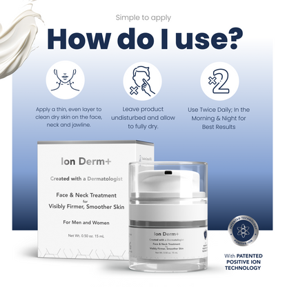 IonDerm+ Face & Neck Treatment 15mL – Ultimate Firming & Tightening Solution